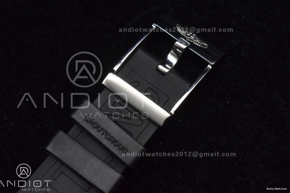 1:1 Rehaut Rubber Bezel Strap TF Best Edition with On Yellow Casual Black and Automatic Superocean 471 A Dial Black 44 1117